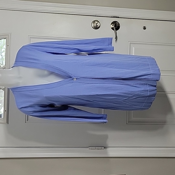 Sky Blue Light One Button Cardigan Jacket Size M/L - Picture 2 of 7